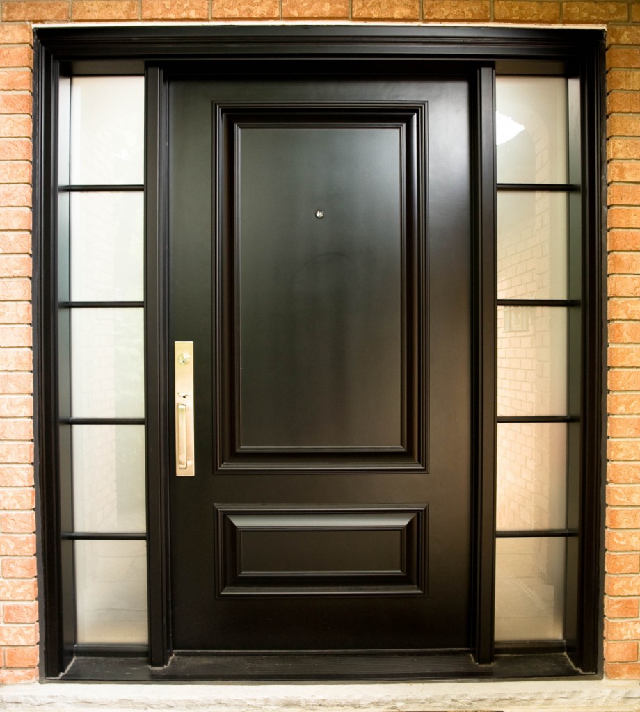 Black Entry Door With Sidelights Sidelights Sidelight Panel Doorway Rumahku News
