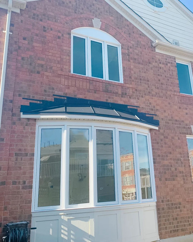 White Vinyl Bow Windows Markham Fieldstone Windows